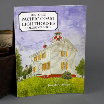 Pacific Coast Lighthouses Coloring Book - Paperback