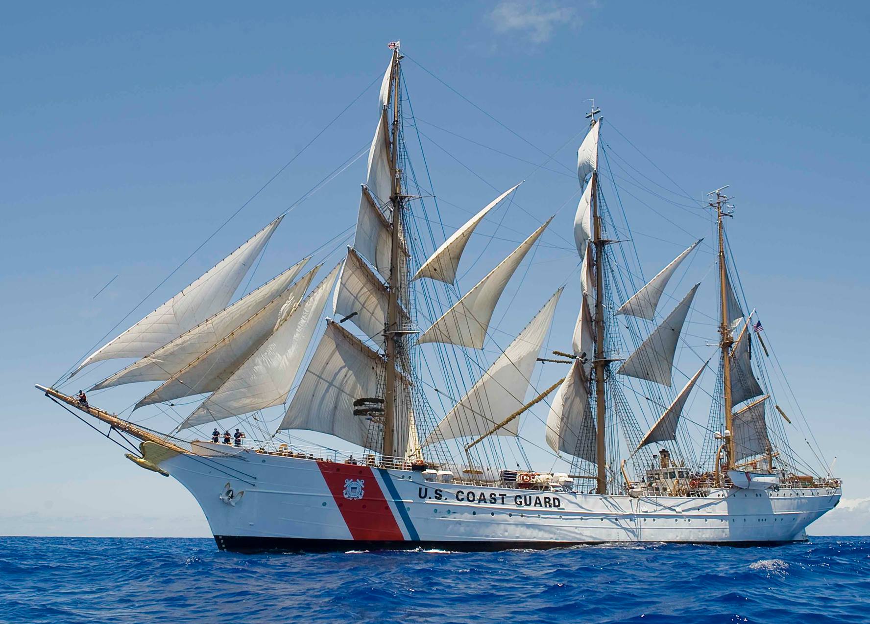 Eagle Under Full Sail