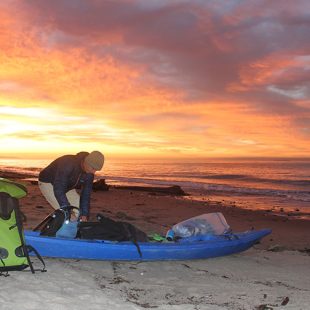 Chuck Graham Gearing Up at Carpinteria City Beach