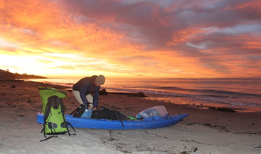 Chuck Graham Gearing Up at Carpinteria City Beach