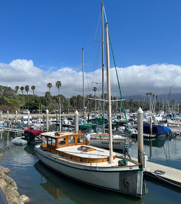 SBMM's flagship Ranger docked in front of the museum.