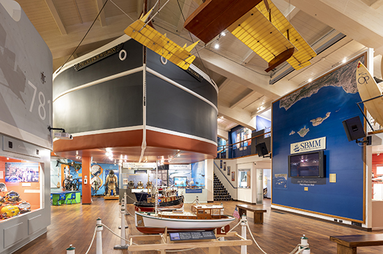 Interior view of first floor of the museum.