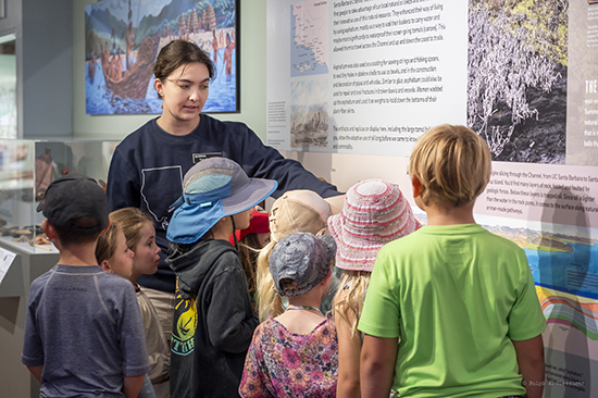 SBMM staff member leading a youth tour.