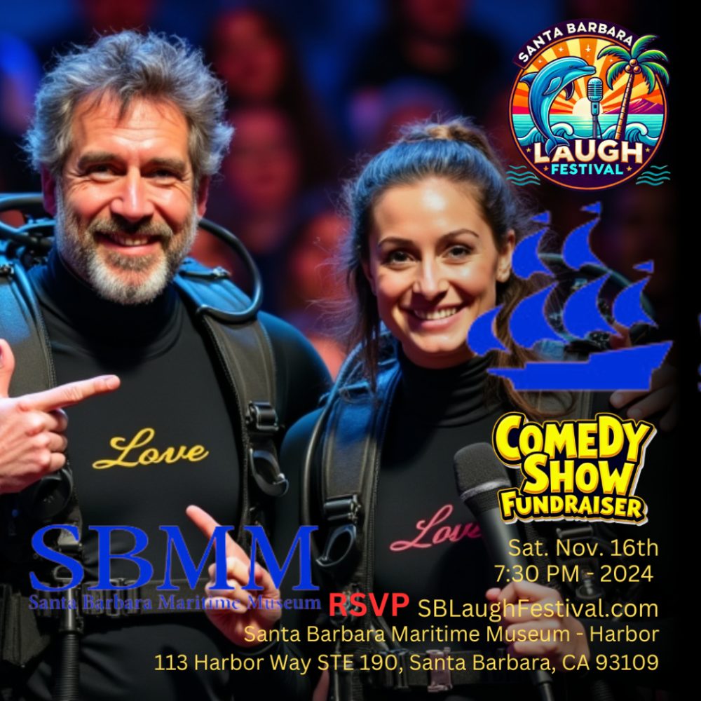 Invitation to the Santa Barbara Laugh Festival Comedy Night at SBMM.