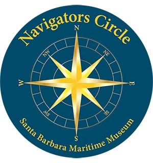 Navigators Circle logo of a gold compass on a blue circle.