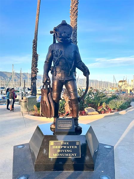 Photo of the Deepwater Diving Monument in Santa Barbara, CA