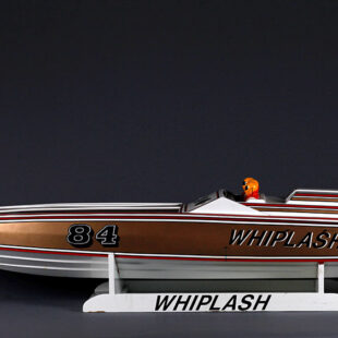 Whiplash Cigarette Racing Boat Model by Dwight Brooks