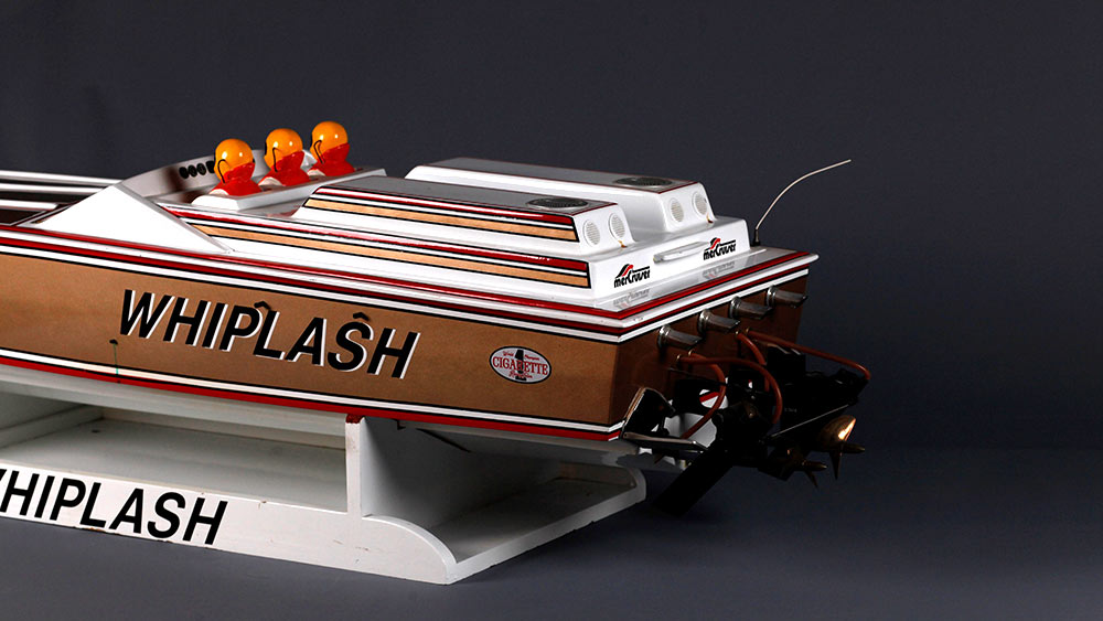 Whiplash Cigarette Racing Boat Model by Dwight Brooks